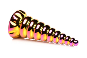 Фэнтезийный фаллоимитатор Creature Cocks Twilight Rainbow Glass Dildo