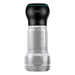 Мастурбатор Kiiroo Feel Pocket Crystal с всасывающей интерактивной насадкой PowerBlow Combo Set