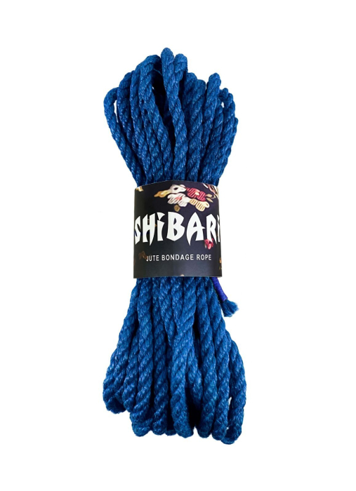 Джутовая веревка для Шибари Feral Feelings Shibari Rope, 8 м синяя