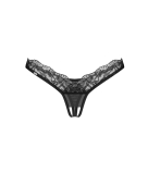 Трусики Obsessive Arrowel Black crotchless thong 2XL/3XL