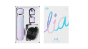 Вакуумный клиторальный стимулятор Zalo Lia Floral White, 3 насадки, 3 режима, разная интенсивность