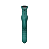 Смарт пульсатор-кролик с вибрацией Zalo Mose 2 Turquoise Green, подогрев до 42°C, кристалл Swarovski