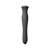 Смарт пульсатор-кролик с вибрацией Zalo Mose 2 Obsidian Black, подогрев до 42 °C, кристалл Swarovski