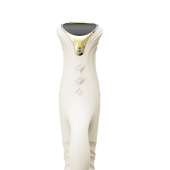 Смарт пульсатор-кролик с вибрацией Zalo Mose 2 Ivory White, подогрев до 42 °C, кристалл Swarovski