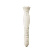 Смарт пульсатор-кролик с вибрацией Zalo Mose 2 Ivory White, подогрев до 42 °C, кристалл Swarovski