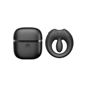 Эрекционное смарт-виброкольцо Zalo Apis Obsidian Black, до 4 часов работы, зарядный кейс