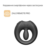 Эрекционное смарт-виброкольцо Zalo Apis Obsidian Black, до 4 часов работы, зарядный кейс