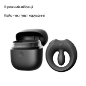 Эрекционное смарт-виброкольцо Zalo Apis Obsidian Black, до 4 часов работы, зарядный кейс