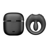 Эрекционное смарт-виброкольцо Zalo Apis Obsidian Black, до 4 часов работы, зарядный кейс