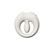 Эрекционное смарт-виброкольцо Zalo Apis Ivory White, до 4 часов работы, зарядный кейс