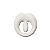 Эрекционное смарт-виброкольцо Zalo Apis Ivory White, до 4 часов работы, зарядный кейс