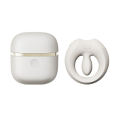 Эрекционное смарт-виброкольцо Zalo Apis Ivory White, до 4 часов работы, зарядный кейс
