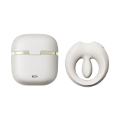 Эрекционное смарт-виброкольцо Zalo Apis Ivory White, до 4 часов работы, зарядный кейс