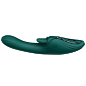 Смарт-вибратор Zalo Ares Turquoise Green, подогрев, 3 мотора, язычок для клитора, стимуляция точки G