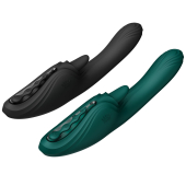 Смарт-вибратор Zalo Ares Turquoise Green, подогрев, 3 мотора, язычок для клитора, стимуляция точки G