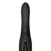 Смарт-вибратор Zalo Ares Obsidian Black, подогрев, 3 мотора, язычок для клитора, стимуляция точки G
