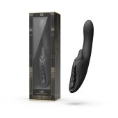Смарт-вибратор Zalo Ares Obsidian Black, подогрев, 3 мотора, язычок для клитора, стимуляция точки G