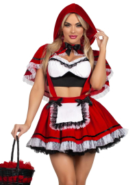 Костюм Красной Шапочки Leg Avenue Flirty Miss Red Top and Skirt L