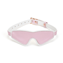Кожаная маска на глаза Liebe Seele White & Pink Fairy Goat Leather Blindfold