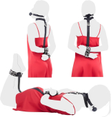 БДСМ-набор LOCKINK YEAHWOW Armbinder Restraint Set Black