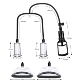 Вакуумная помпа для груди и сосков Men Powerup Passion Pump