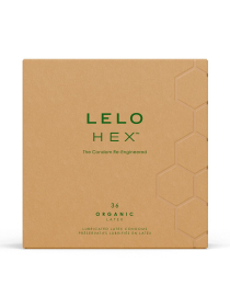 Презервативы LELO HEX Condoms Organic 36 Pack, тонкие и суперпрочные