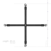 Крестовина Bedroom Fantasies Hog Tie Cross Bar With Cuffs