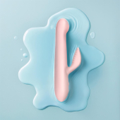 Вибратор-кролик Good Vibes Only - SHAI Thrusting Vibrator Soft Silicone - Pink