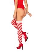 Чулки Obsessive Kissmas stockings L/XL