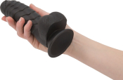 Фаллоимитатор ADDICTION Ben 7" Dildo With Balls Black, вибропуля в подарок