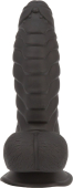 Фаллоимитатор ADDICTION Ben 7" Dildo With Balls Black, вибропуля в подарок