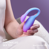 Смарт-виброяйцо Magic Motion Flamingo Max Blue 2 в 1: виброяйцо и тренажер Кегеля, 10 режимов