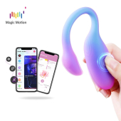 Смарт-виброяйцо Magic Motion Flamingo Max Blue 2 в 1: виброяйцо и тренажер Кегеля, 10 режимов