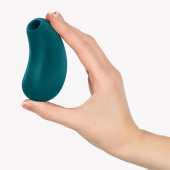 Вакуумный стимулятор Fun Factory Cherie Bottle Green, 12 режимов вибрации, 11 уровней вакуума