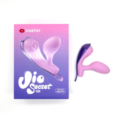 Виброяйцо под одежду KISSTOY Viosecret Pro, с пульсацией для клитора, трусики-стрепы в комплекте
