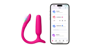 Анальная смарт-вибропробка Lovense Lush Anal, очень мощная, LED-подсветка