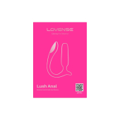 Анальная смарт-вибропробка Lovense Lush Anal, очень мощная, LED-подсветка