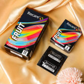 Презервативы Holographic Recare Fruit Flavour Condoms 12 шт, ароматы: мята, банан, клубника