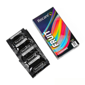 Презервативы Holographic Recare Fruit Flavour Condoms 12 шт, ароматы: мята, банан, клубника