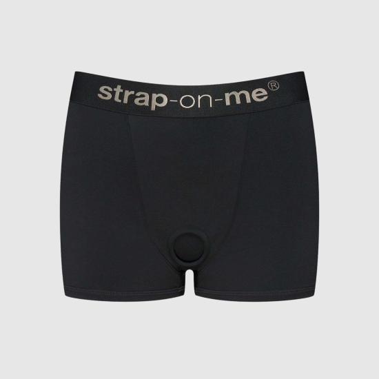Шорты с фиксацией дилдо Strap-On-Me Harness Lingerie Allure - L - Black