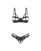 Комплект Obsessive Euridia 2-pcs crotchless set XS/S
