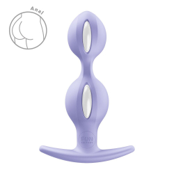 Анальные шарики Fun Factory B BALLS DUO Purple, эффект вибрации, диаметр 3,2 и 3,6 см