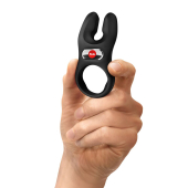 Эрекционное виброкольцо с двойной стимуляцией клитора Fun Factory NŌS PRO Black, 2 мотора