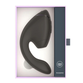 Двойной вакуумный клиторальный стимулятор с вибрацией Womanizer Next Duo - Black