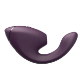 Двойной вакуумный клиторальный стимулятор с вибрацией Womanizer Next Duo - Dark Purple