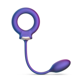 Эрекционное виброкольцо с виброяйцом Hueman - Eclipse Anal Vibrator