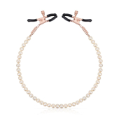 Зажимы для сосков с жемчужной цепочкой Rosy Gold - Nipple Clamps Pearls