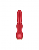 Смарт вібратор кролик із подвійним відростком Satisfyer Double Flex Red