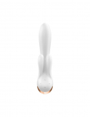 Смарт вібратор-кролик із подвійним відростком Satisfyer Double Flex White